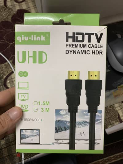 كابل hdmi للرسيفر والبلايستيشن جديد