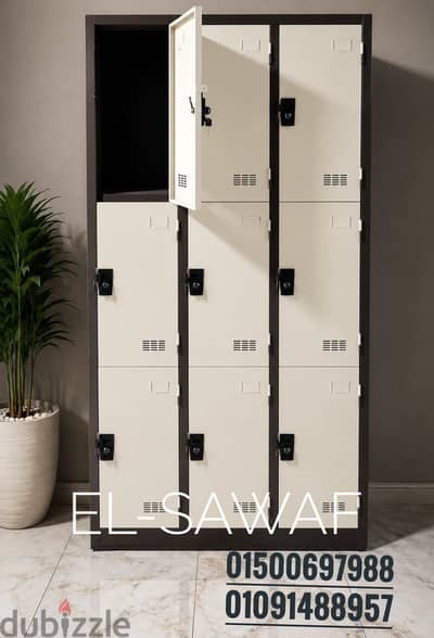 لوكر معدن صاج محمل مستورد _ دولاب _ وحدات_ دهان اليكتروستاتيك _ locker
