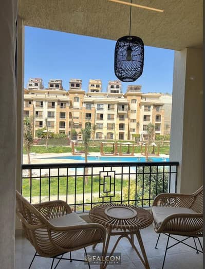 شقة للبيع بحري فيو خيالي علي lagoon وواخد برايم لوكيشن في ستون ريزيدنس Stone Residence في التجمع الخامس