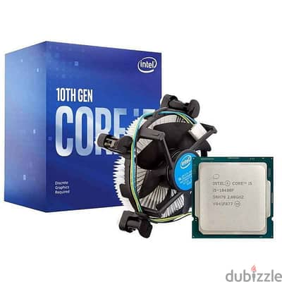 بروسيسور استعمال intel i5 10th + Stock Cooler