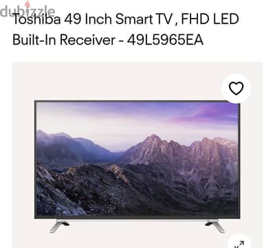 Toshiba smart TV 49 inch FHD