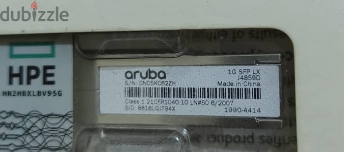 قطعتين SFP Aruba J4859D 1G 10km جديد بالعلبة الأصلي