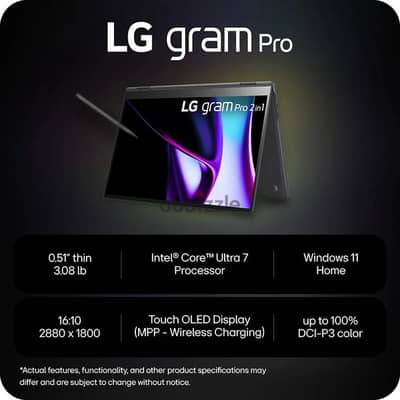 LG Gram Pro 16 OLED 2-in-1 | Ultra 7 | 32GB | 2TB | Factory Sealed