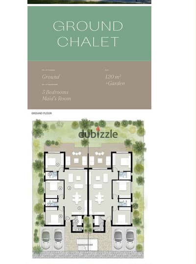 Silver Sand Chalets for Sale, 120 square meters, Waterfront and Lagoon + Garden, Delivery after 6 months (installments available)