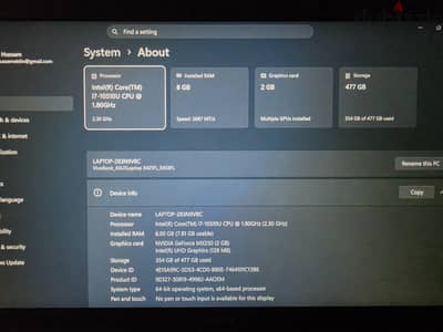 Asus Vivobook i7 10th