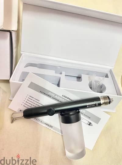 Dental air abrasion with sandblasting