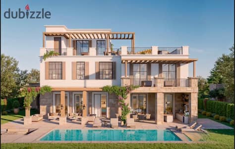 Panoramic Sea view Serviced Standalone with Private Beach and Pool - Fully Furnished - Ras EL-Hikma - Modon