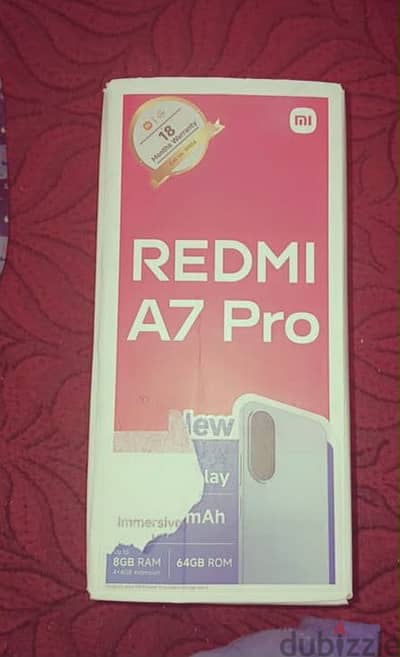 Redmi A7 Pro 4GB 64GB : . 1 كسر زيرو اسبوعين فقط معاه كل حاجته