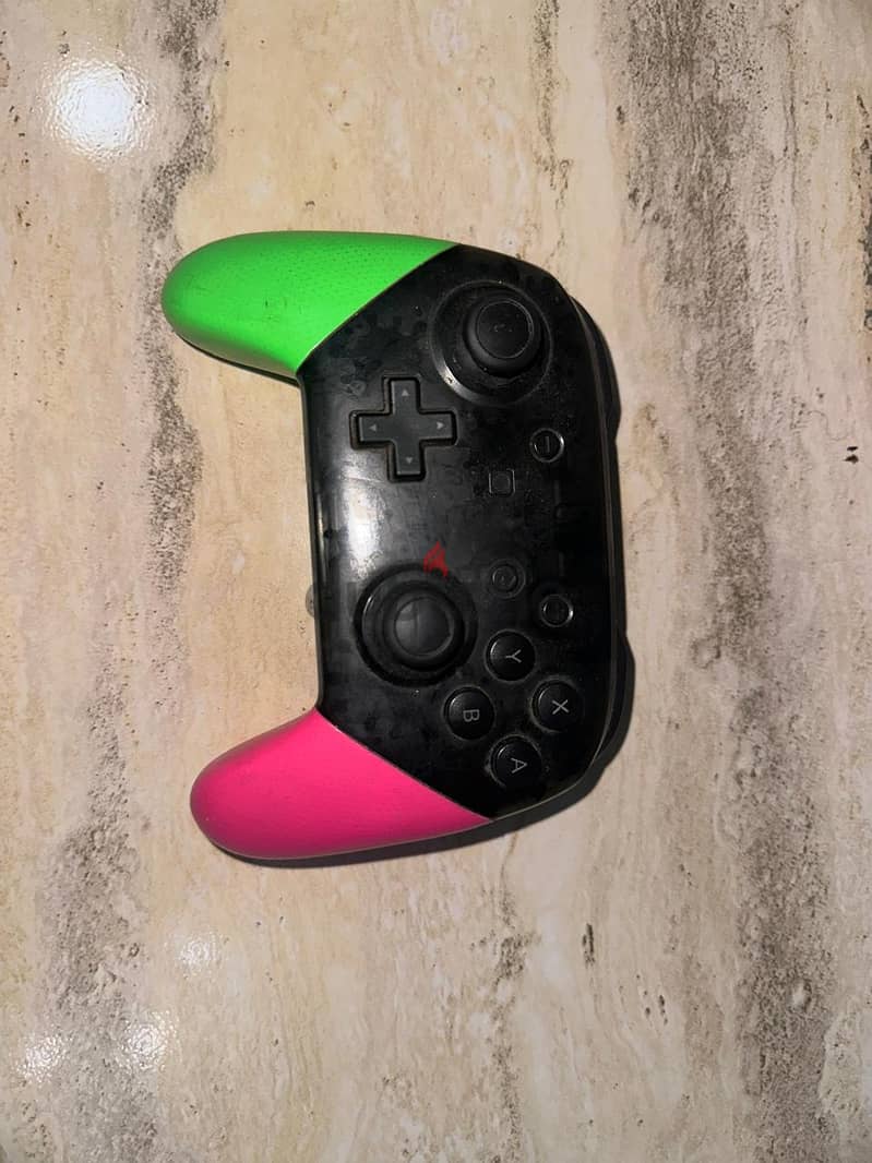 Nintendo switch pro controller , special edition : splatoon 2 design 1