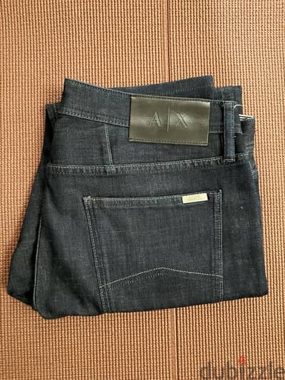 Armani Exchange Dark Blue Jeans بنطلون أرماني