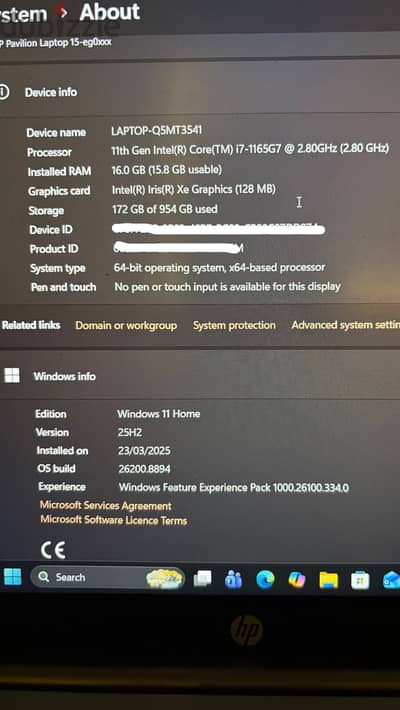 Hp Pavilion 15-eg0015ne