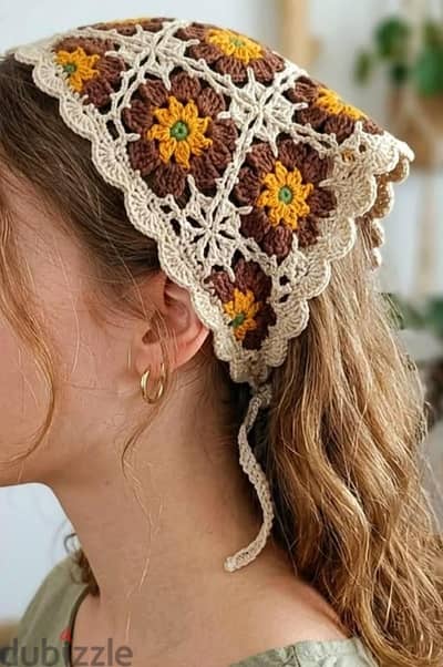 crochet hair bandana