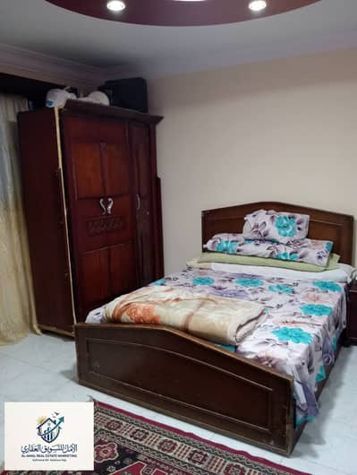Furnished studio for rent in Maadi, close to 77 Street and Maadi Club, with all services, transportation, and metro