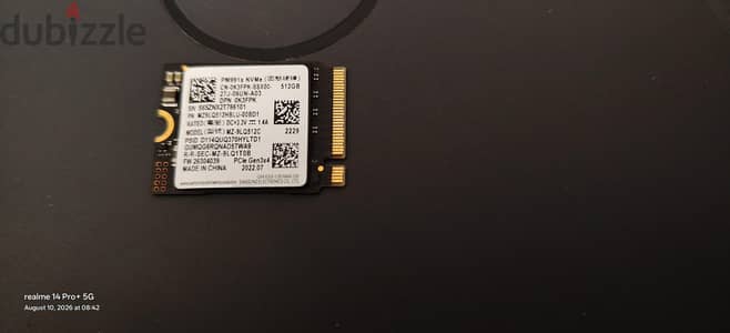 هارد)(NVME M. 2 GEN 3*4 HEALTHY 100%) mode l22 (512G كسر زيرو