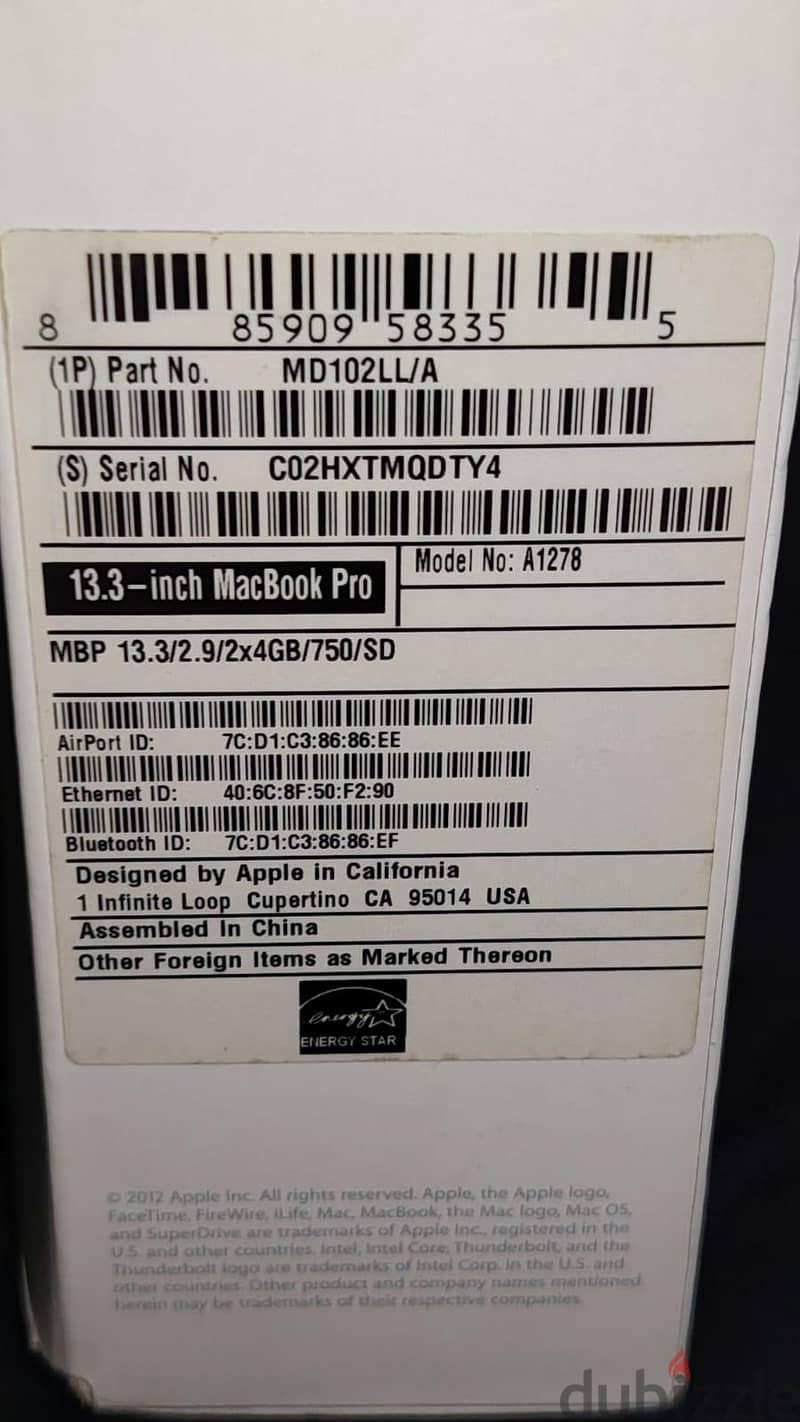 MacBook Pro i7 12