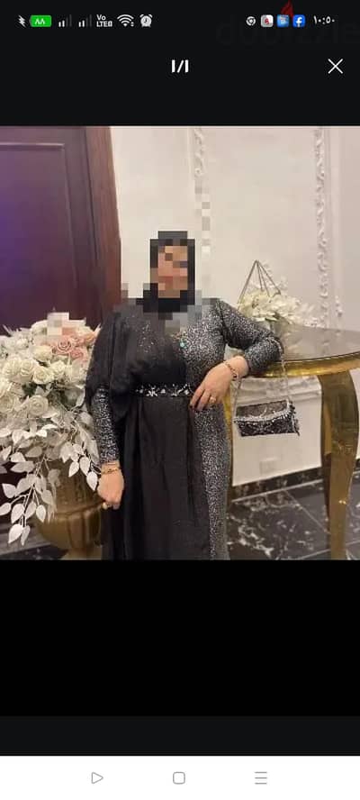 فستان يلبس لغايه 100 ك استعمال ساعتين