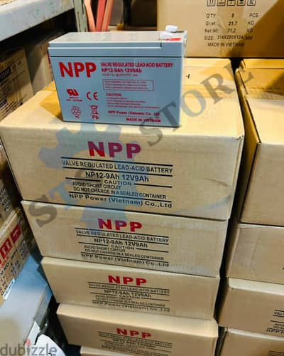 اقل سعر لبطاريه NPP 9AH 12 V اسعار مميزه جمله وقطاعي 01032877225