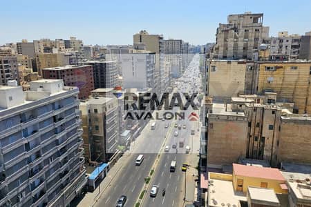شقة للبيع 190 م سيدى جابر (ش أبو قير مباشرة)- برج براند موقع مميز جدا