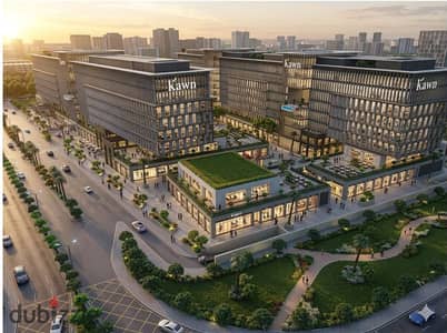 Fully finished administrative office with air conditioning for sale, directly on Gamal Abdel Nasser Axis in front of the Mercedes-Benz showroom