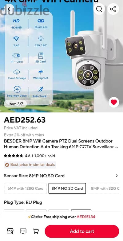 Outdoor wifi camera 2 lens