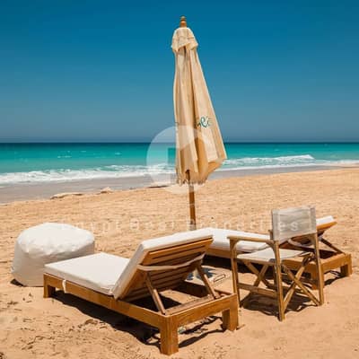 شاليه متشطب بالكامل بالتكيفات للبيع فى سيلفر ساندز بالتقسيط على 8 سنوات فى سيلفر ساندز باطلاله كامله على اللاجون من تطوير اورا