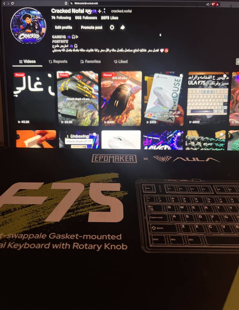Aula f75 gaming keyboard 2