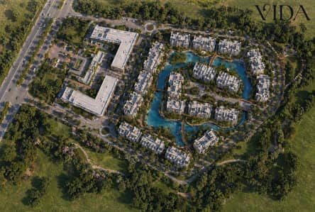 apartment for sale 153 sqm in Tesla Island located directly on Al Wahat Road Only 10% down payment with installments for up to 10 years
