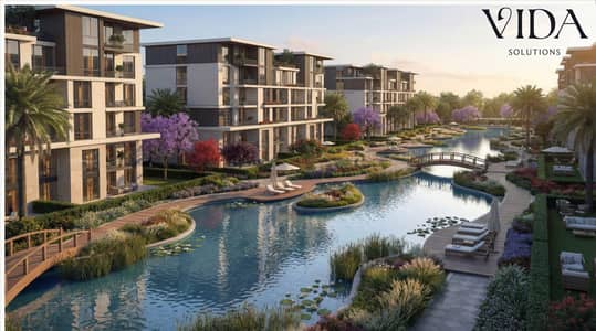 apartment for sale 129 sqm in Tesla Island located directly on Al Wahat Road Only 10% down payment with installments for up to 10 years