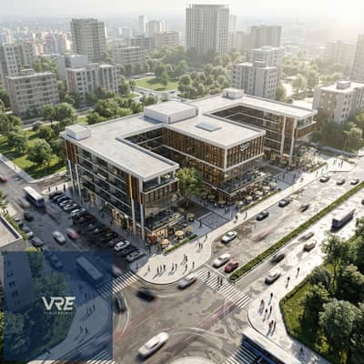 A 48-square-meter ground-floor retail unit in Al-Shorouk, featuring an additional 15-square-meter outdoor area; located on Geneva Road, directly oppos