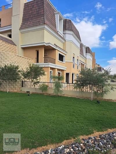 Ready to move ground apartment with luxury finishing resale in compound sarai