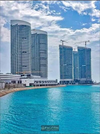 Apartment for sale (fully finished and ready for immediate occupancy), 147 sq m, 2 bedrooms, sea view in Alamein Towers - North Coast