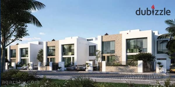 Townhouse villa available for sale with a 10% down payment in Moon Hills Compound, located in the heart of Zayed
