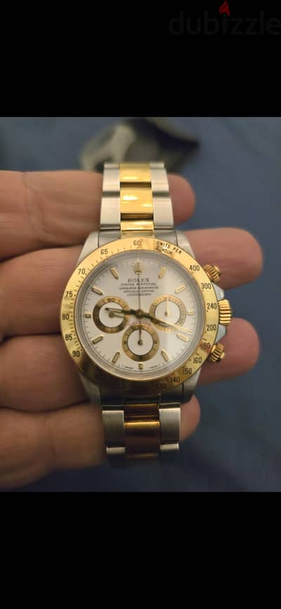 ROLEX DAYTONA , half golf half stainless