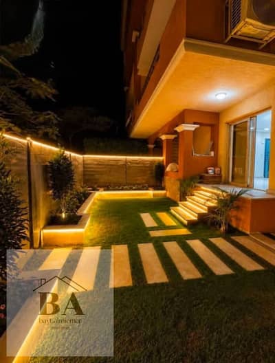 A unique unit for sale in Al-Khomail Compound - Sheikh Zayed | Phase Two, Ground Floor with a Private Garden + Super Lux Finishing + Very Distinct Location  If you are looking for an apartment that combines luxury, privacy, and spacious areas… this opportunity deserves your attention  Al-Khomail Compound - Sheikh Zayed  Phase