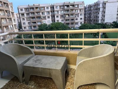 Apartment for sale 103m with a wide garden view clear on the repeated floor in B6 Madinaty (fully paid price)