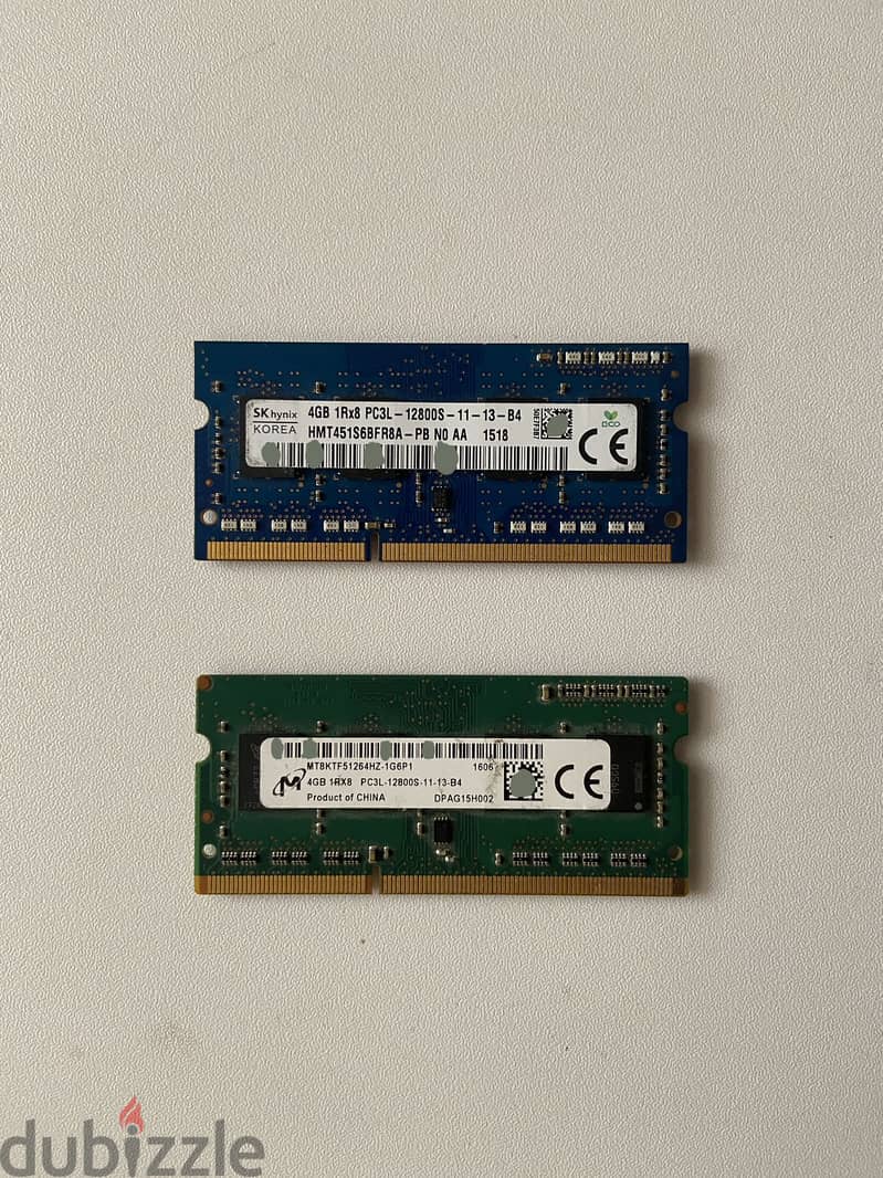 2 x 4gb ram sticks 1