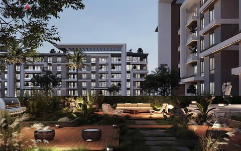 Apartment 147m with a garden of 53m in October Gardens 3 rooms with a down payment of 272 thousand and 6 years installment