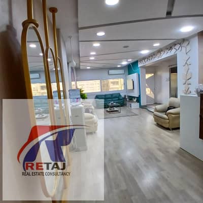 A unique opportunity: 200 sq m office space for rent, suitable for clinics and centers, in an administrative tower on Abbas El Akkad Street.