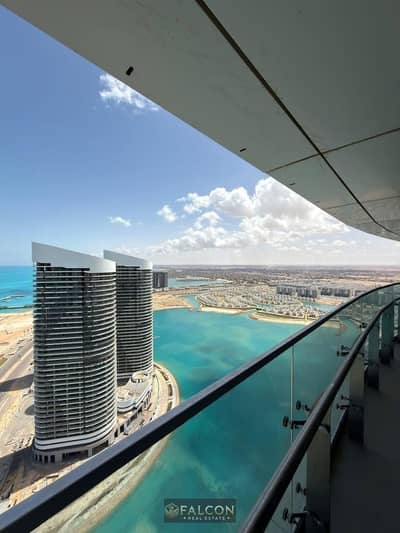 the Alamein Towers offers a unique opportunity: an apartment with an unobstructed, direct sea view, situated on a prime floor a