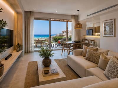 For only 316 thousand, a duplex opportunity with the lowest price in Ain Sokhna for sale in installments in Heaven Beach village. Ultra luxury finishing.