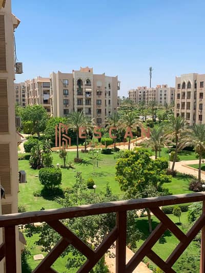 90-square-meter apartment for sale in Al Rehab; features a garden view, is located next to the mosque, and is close to Gate 19.