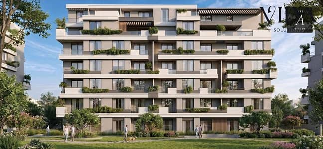 apartment for sale 117 sqm in Sky View 3 Al Thawra Al Khadra with a 10% down payment and installments for up to 10 years.