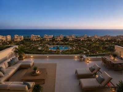 I will deliver a chalet after 6 months in Sokhna by the sea, a two-bedroom chalet with a roof for sale, ready for viewing with a 30% discount only until the end of the month.