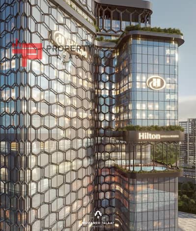 An administrative office under the management of Hilton, first row on the tourist towers