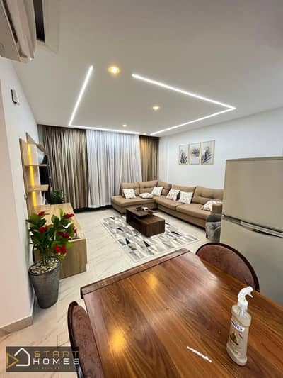 131-square-meter, 3-bedroom unfurnished apartment for rent in Madinaty (B15); prime location directly facing the services area.