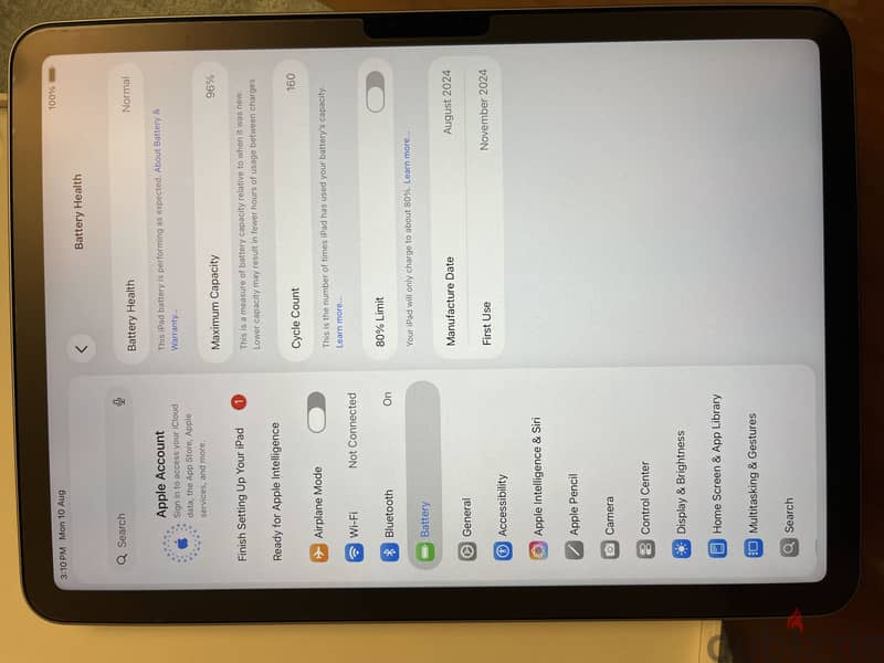 iPad Air M2 256 Wifi + Logitech Magic keyboard 3