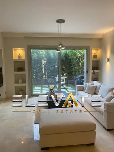 studio 90m with garden 40m furnished for rent at village gate compound new cairo  super lux finished