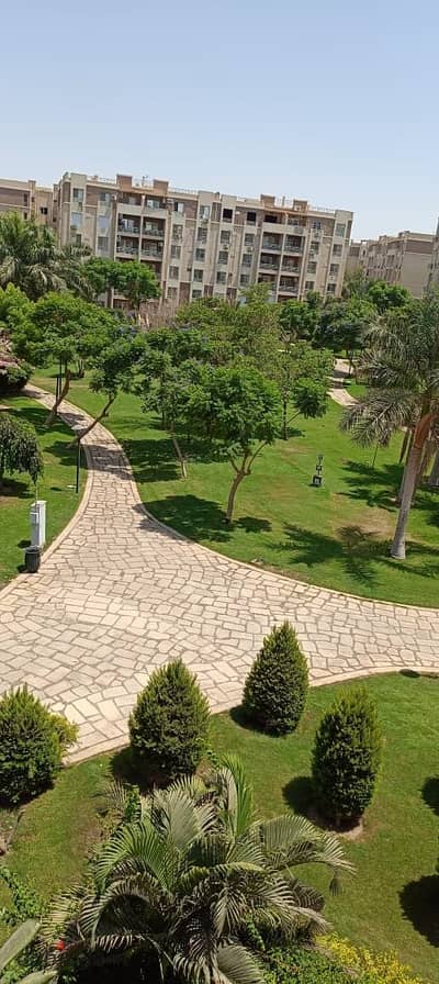 Furnished apartment for rent in Madinaty 82m repeat floor wide garden view distinguished location next to services B7