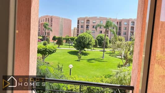 شقه للبيــــع 3 غرف أسانسير خطوات لجميع الخدمات في مدينة الرحاب فيو وايد جاردن وشارع