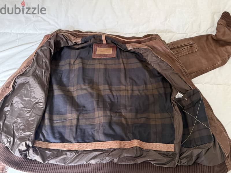 Massimo Dutti leather jacket 1